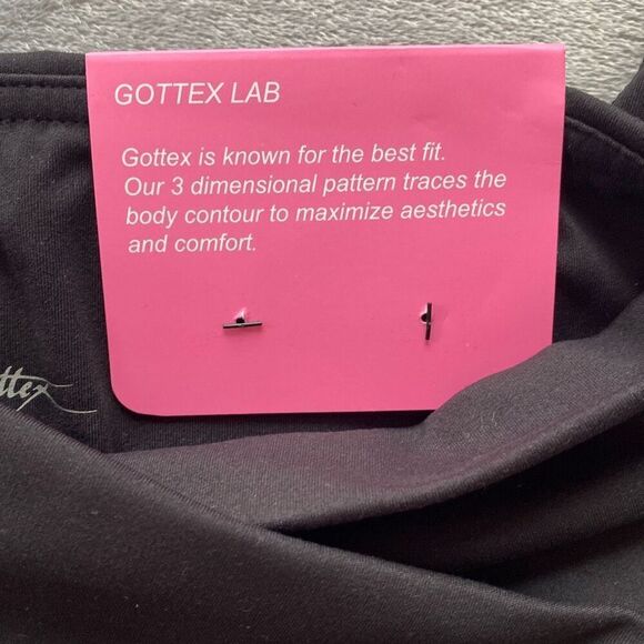 Gottex Inter-Luxe Leggings Capri Black EXTRA SMALL Peach Skin Collection - Picture 5 of 6